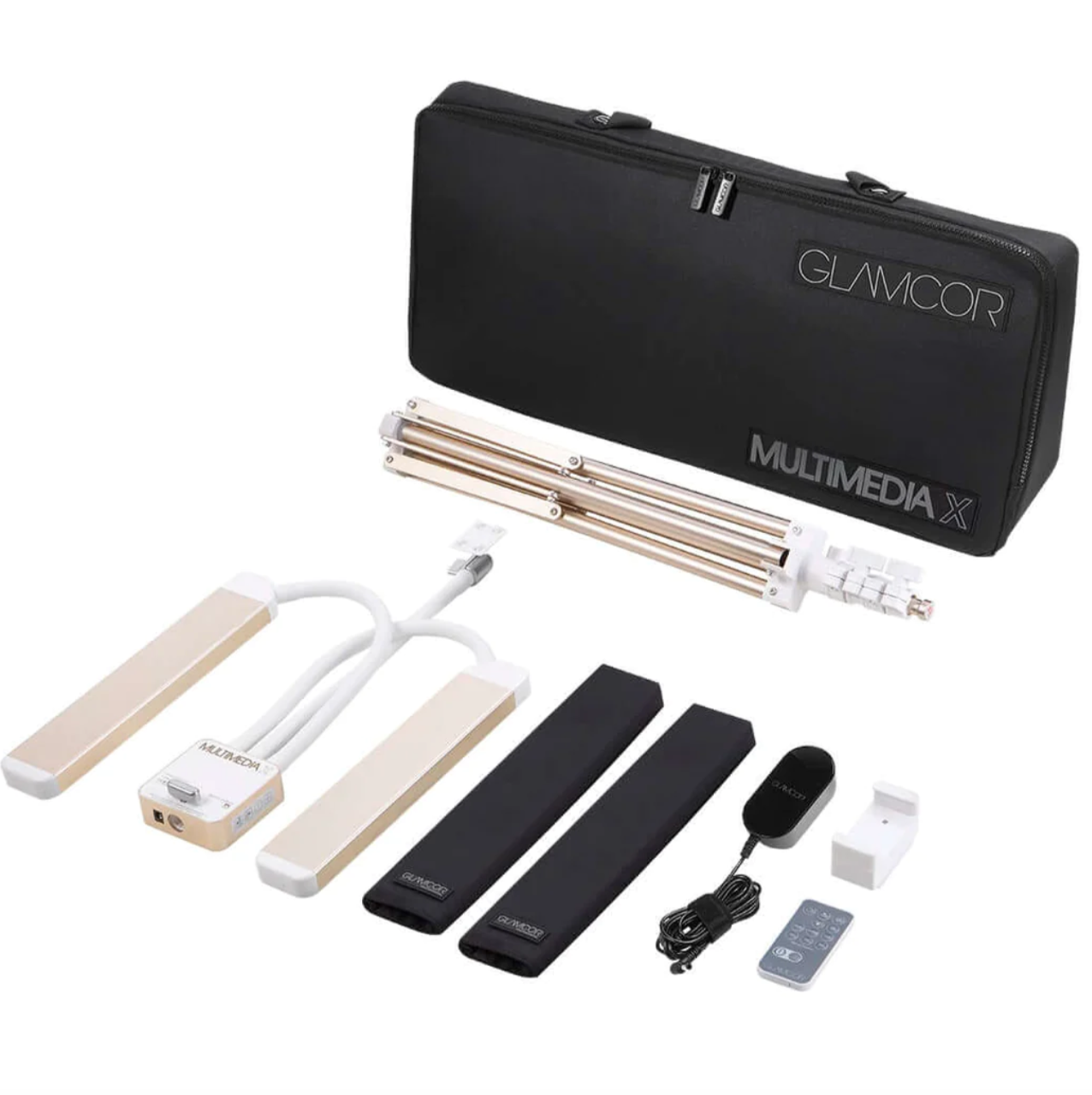 Glamcor Multimedia X Led (White and Gold)
